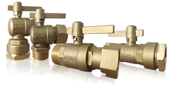 VANNE DE BRANCHEMENT EQUERRE (ROBINET DE COMPTEUR )