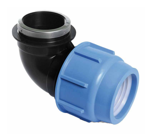 COUDE FEMELLE A COMPRESSION DN 20 x 1/2"